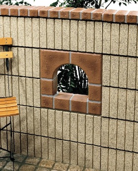 透かしブロック、施工例