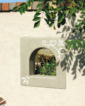 透かしブロック、施工例