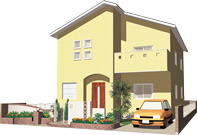 エクステリアと家並みのデザイン