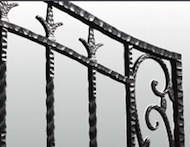 鋳物フェンスはエレガントなデザイン【エクステリア工事編】