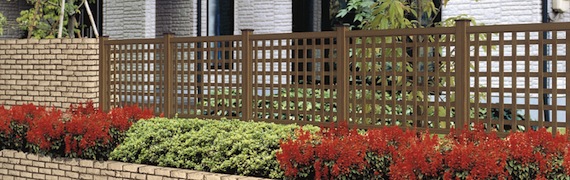 木粉入り樹脂フェンス