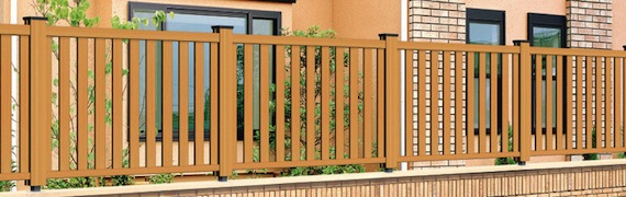 木粉入り樹脂フェンス