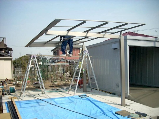 カーポートの施工