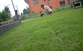 お客さんと子供たち