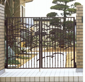鋳物門扉