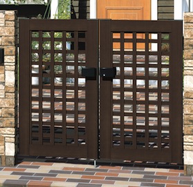 木粉入り樹脂門扉