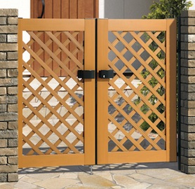 木粉入り樹脂門扉