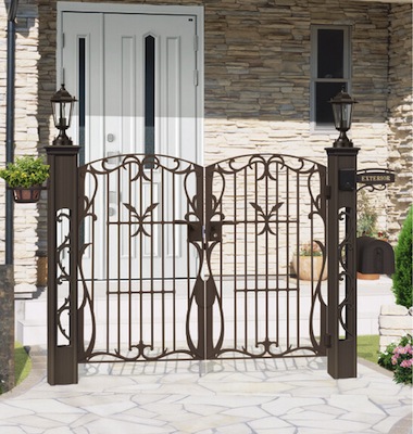 鋳物調機能門柱