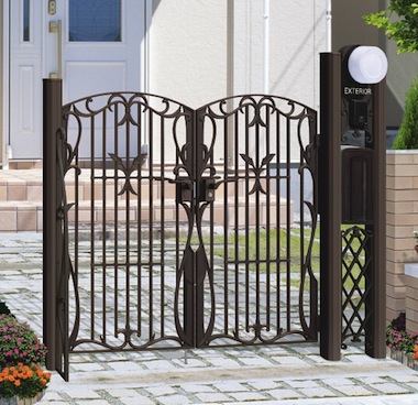 鋳物調機能門柱