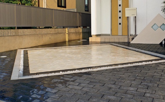 レンガ、アプローチ、施工例