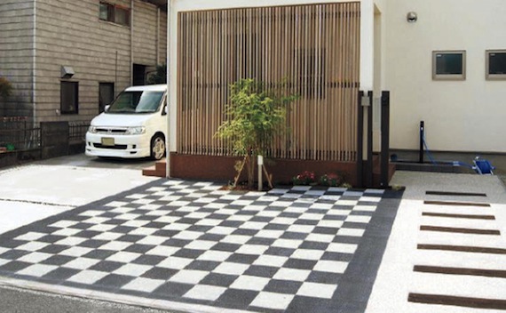 インターロッキング、透水性、施工例