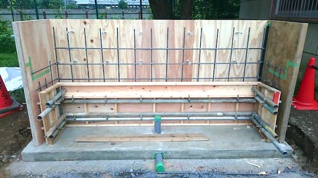 水飲み場を中学校に作ったエクステリア工事【子供たちは喜んでくれるかな？】