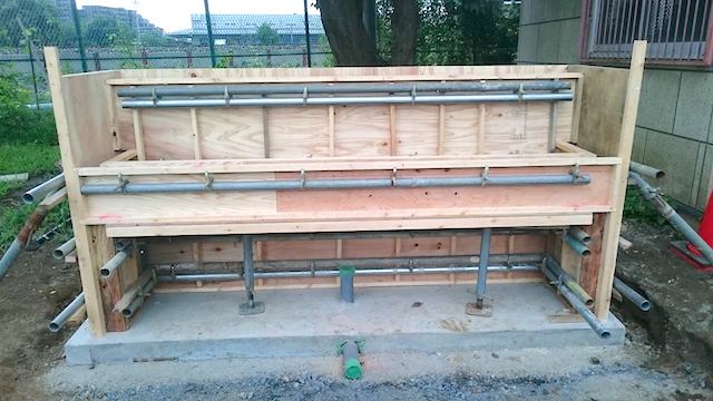 水飲み場を中学校に作ったエクステリア工事【子供たちは喜んでくれるかな？】