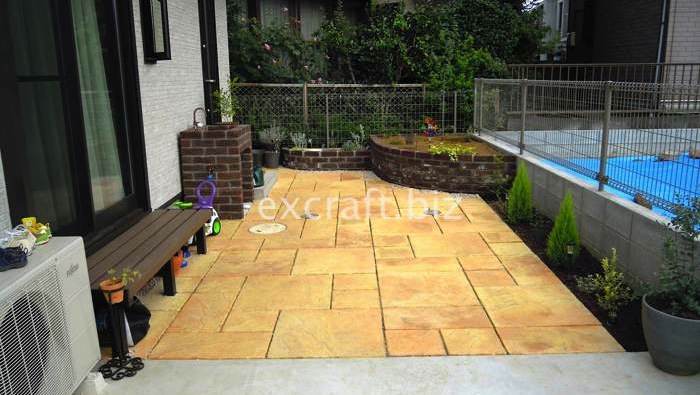 ガーデンリノベーションのエクステリア工事【自由にデザインが楽しめる施工例です】